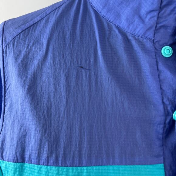 Patagonia Houdini Aqua Blue Windbreaker Jacket Snap-T Pullover Size X-Small XS - Picture 3 of 11